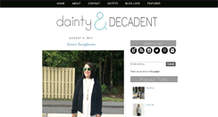 Desktop Screenshot of daintyanddecadent.com