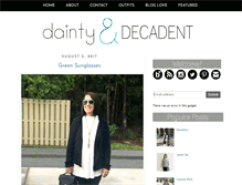 Tablet Screenshot of daintyanddecadent.com